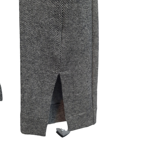 Crosby Black & White Herringbone Casual Trousers Front Seam‎ Size Large Women's - Picture 4 of 9